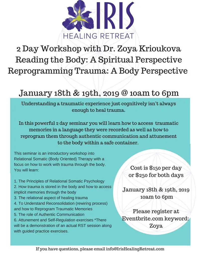 Zoya Workshop - Iris Healing® Clinic