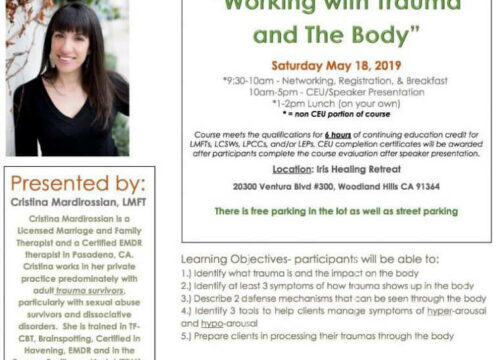 “Working with Trauma and the Body” Workshop