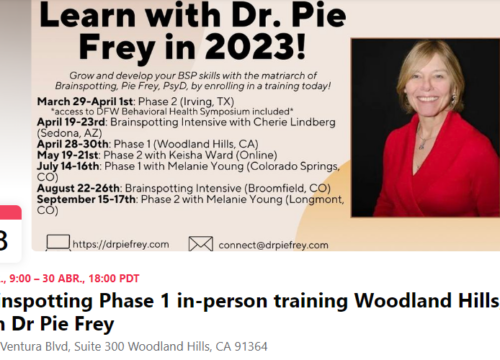 Brainspotting Training: Phase 1 in-person training Woodland Hills, CA with Dr Pie Frey