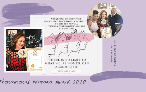 The Dr. Bryant Foundation Honored Dr. Elena Kapustina, CEO and Founder of Iris Healing®, With Their Annual “Phenomenal Woman Award”